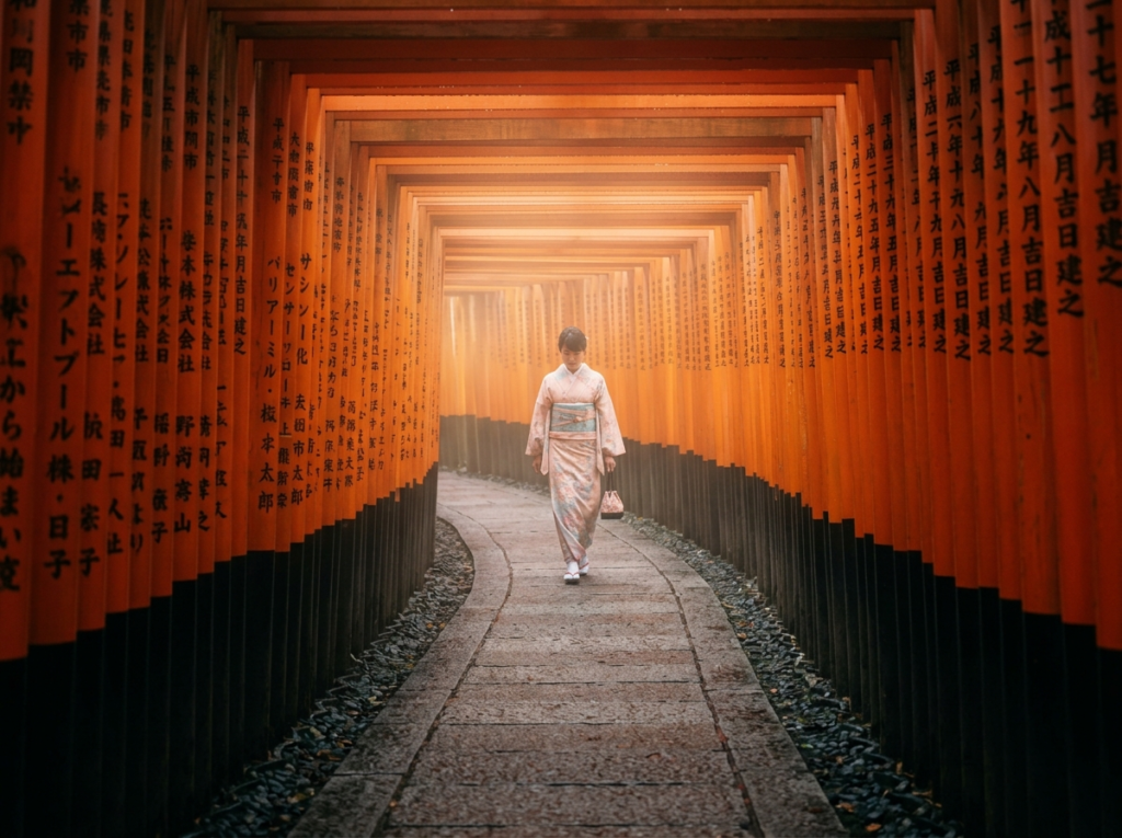 Torii gates at Fushimi Inari, Kyoto
